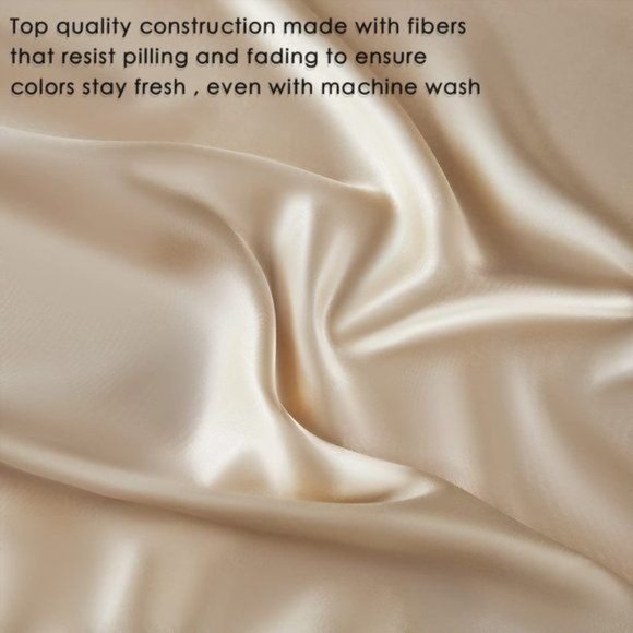 New 4 Pcs Satin Sheets Queen - Silk Silky Super Soft Extra Deep Pocket Queen set - Picture 13 of 16